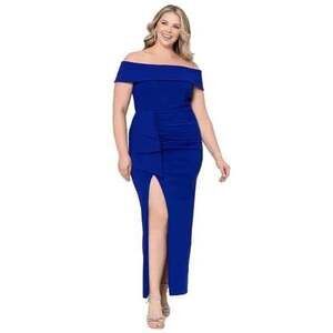 NWT Xscape Red Off-The-Shoulder Evening Dress Plus Size 18W Maxi Style
